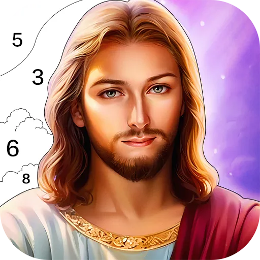 Game icon for Bible Color - Color By Number by Fun Coloring World